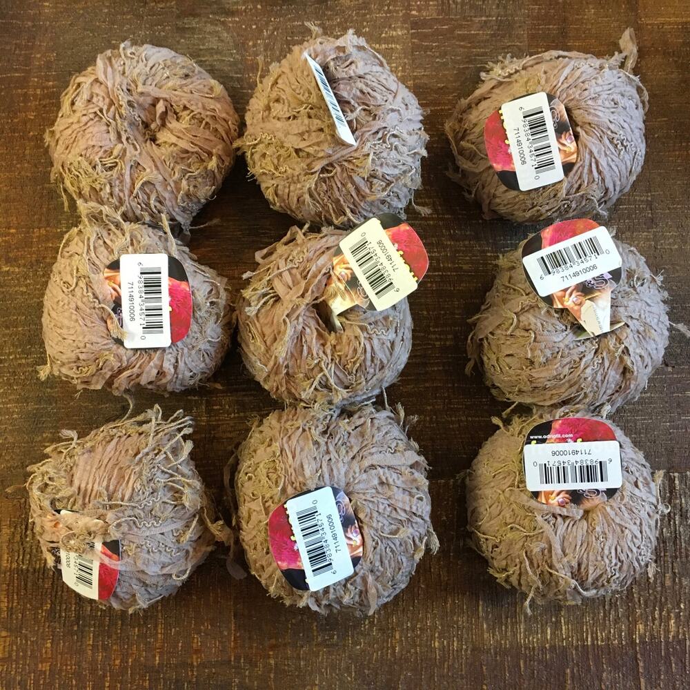 Adriafil Frou Frou Mixed Fiber Cotton Blend Yarn Fancy Tan Made in Italy